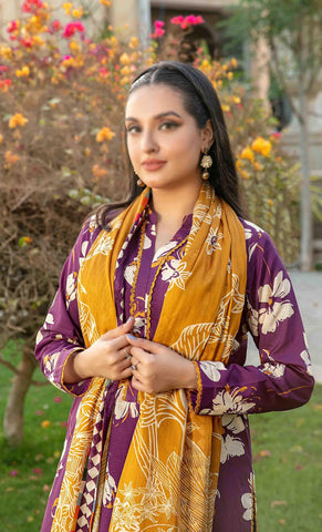 Naimal Lawn Slub Digital Print Vol-2 By Tawakkal D-09