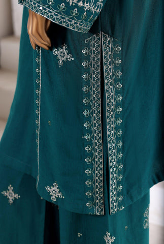 Vybe Co-Ords Emb Premium Winter Cotton Coll Sdabahar D-1