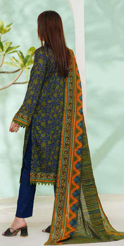 VS DAMAN Exclusive Printed Lawn Unstitched 3 Piece Suit D-13