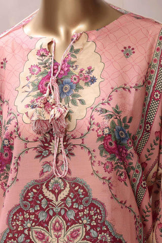 Sadabahar Printed Chamti Cotton | 3 Piece Stitched Kaftan Suit D-10