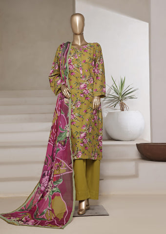 Printed Cambric Lawn Vol-01 By Sadabahar D-02