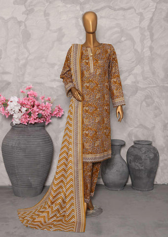 Co-Ords 3Pc Printed Khaddar Un-Stitched Coll By Hz-7