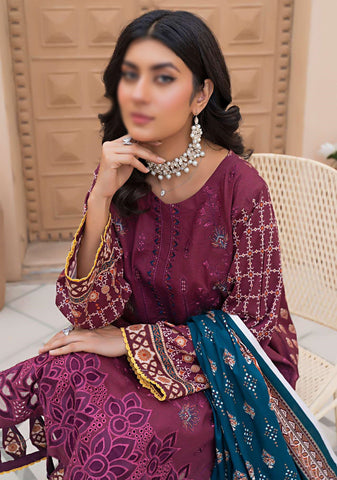 Aleeza Digital Fine Emb Khaddar Coll:24 By Sobia Waseem D-04