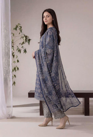 SEFA by Tawakkal Fabrics | 3 Piece Unstitched Rotary Printed Lawn Suit D-4