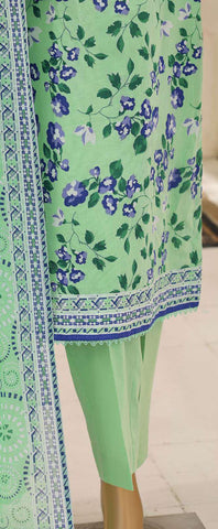 Summer Shades by HZ Textiles | Printed 3 Piece Unstitched Lawn Suit D-3