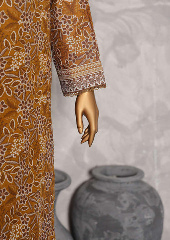 Co-Ords 3Pc Printed Khaddar Un-Stitched Coll By Hz-7