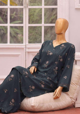 HZ Linen Wintery Printed Co-Ord Set D-6