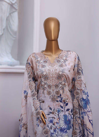 Winter Cut Dana | 3 Piece Semi-Stitched Embroidered Suit D-6