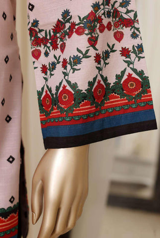 Sadabahar Printed Khaddar Stitched 3 Piece Suit D-10