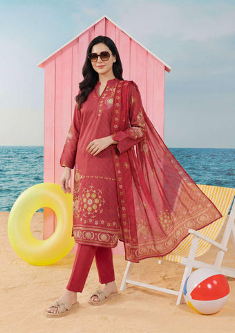 ZELINA by Tawakkal Fabrics | Digital Printed Lawn 3 Piece Unstitched Suit D-4
