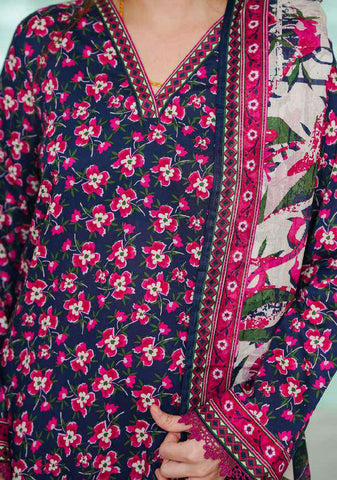 VS DAMAN Exclusive Printed Lawn Unstitched 3 Piece Suit D-14