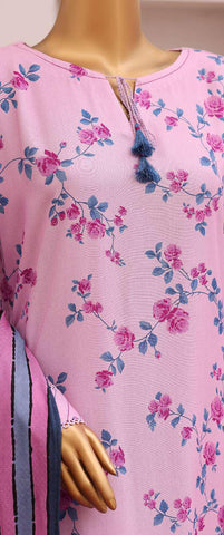 HZ Viscose Twill Printed Unstitched 3 Piece Suit D-5