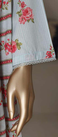 Bin Saeed Printed Stitch Lawn 2026 | 3 Piece Stitched Suit D-4