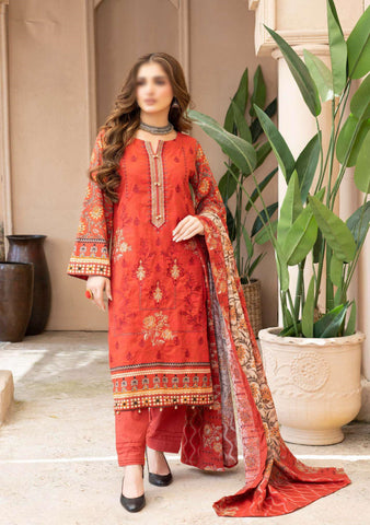 Noori Digital Printed Khaddar Winter Coll 3 Piece Suit By Sobia Waseem D-02