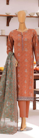Everyday Prints by HZ Textiles | Printed Lawn 3 Piece Unstitched Suit D-5