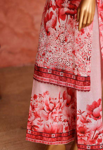 Elegant by HZ Textiles | Embroidered 3 Piece Unstitched Lawn Suit D-8