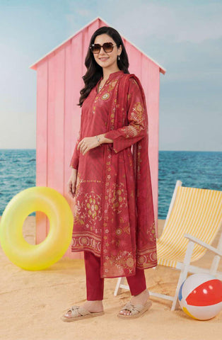 ZELINA by Tawakkal Fabrics | Digital Printed Lawn 3 Piece Unstitched Suit D-4