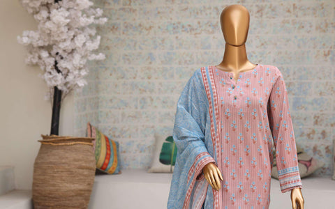 Nayab by HZ Textiles | Printed Lawn 3 Piece Unstitched Suit D-4