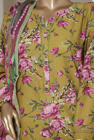 Printed Cambric Lawn Vol-01 By Sadabahar D-02