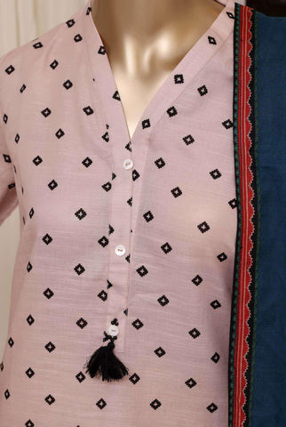 Sadabahar Printed Khaddar Stitched 3 Piece Suit D-10
