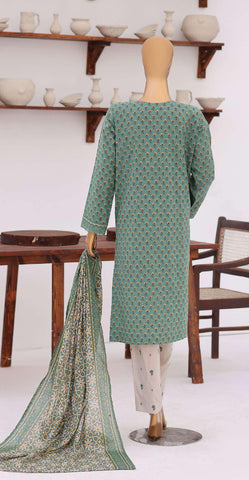 Premium Daily Wear by HZ Textiles | Embroidered Lawn 3 Piece Unstitched Suit D-9