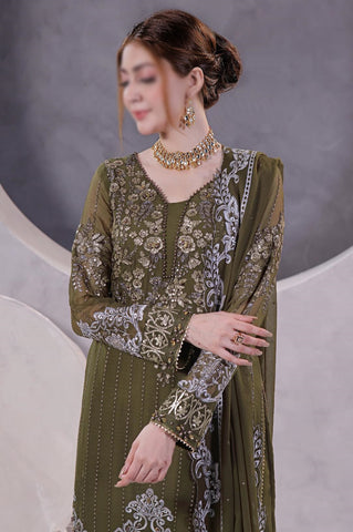 MANAAR LUXURY HANDWORK CHIFFON COLL BY SOGHAT D-06