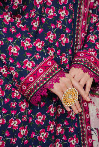 VS DAMAN Exclusive Printed Lawn Unstitched 3 Piece Suit D-14