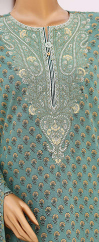 Premium Daily Wear by HZ Textiles | Embroidered Lawn 3 Piece Unstitched Suit D-9