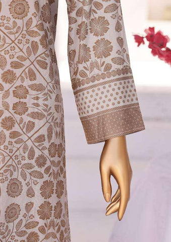 HZ Linen Wintery Printed Unstitched 3 Piece Suit D-4