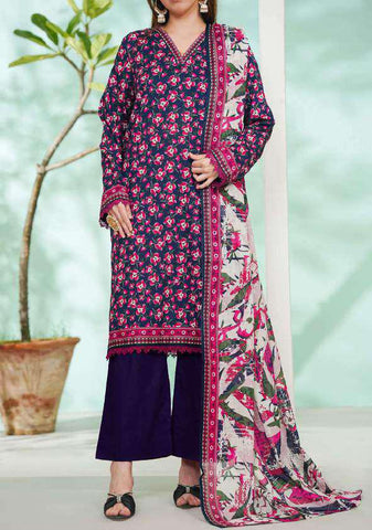 VS DAMAN Exclusive Printed Lawn Unstitched 3 Piece Suit D-14