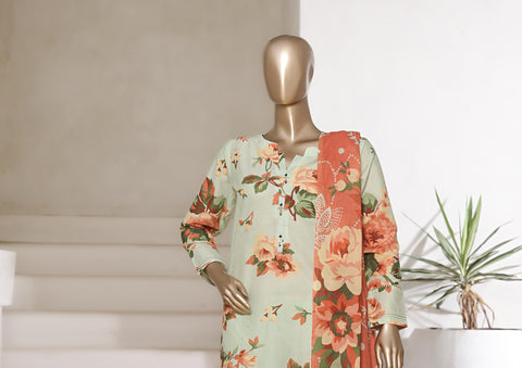 Printed Cambric Lawn Vol-01 By Sadabahar D-01