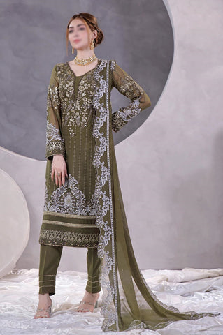 MANAAR LUXURY HANDWORK CHIFFON COLL BY SOGHAT D-06
