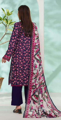 VS DAMAN Exclusive Printed Lawn Unstitched 3 Piece Suit D-14