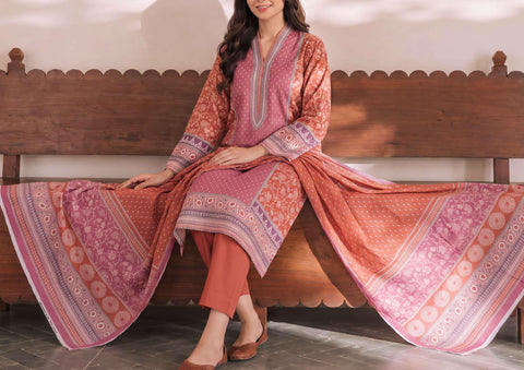 Daman Exclusive by VS Textiles | Printed Cambric 3 Piece Unstitched Suit D-1