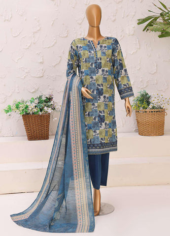 Premium Khaddar 3 Piece Printed Un Stitched Coll HZ-8