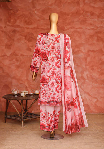 Elegant by HZ Textiles | Embroidered 3 Piece Unstitched Lawn Suit D-8