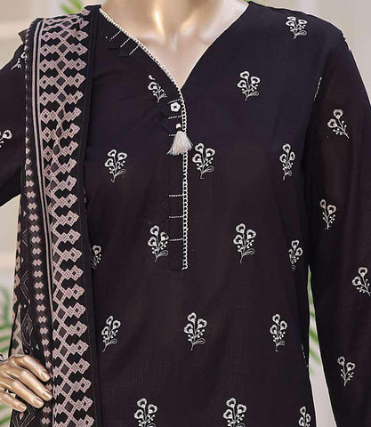 Oriental Printkari by HZ Textiles | Embroidered 3 Piece Unstitched Lawn Suit D-4