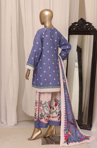 Sadabahar Printed Khaddar Stitched 3 Piece Suit D-11