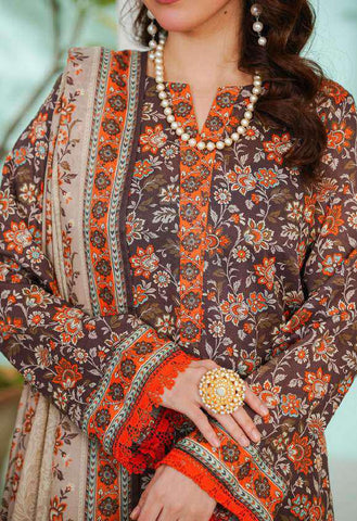 VS DAMAN Exclusive Printed Lawn Unstitched 3 Piece Suit D-15