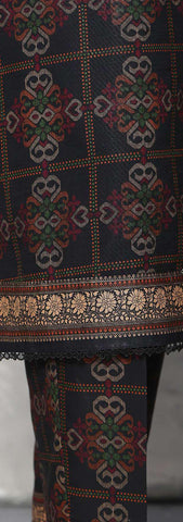 Co-Ords 3Pc Printed Khaddar Un-Stitched Coll By Hz-8