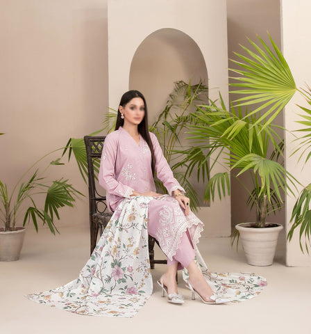 Farwa Embroidered Lawn By Tawakkal D-06