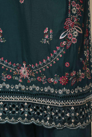 Sadabahar Luxury Embroidered Cotton Stitched 3 Piece Suit D-10