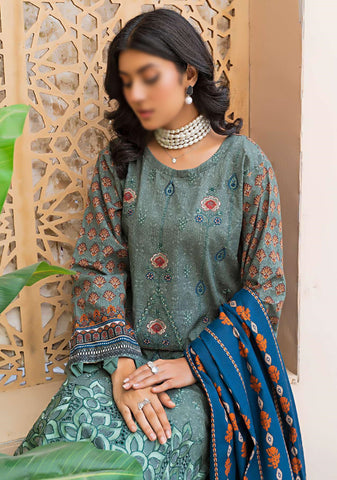 Aleeza Digital Fine Emb Khaddar Coll:24 By Sobia Waseem D-08