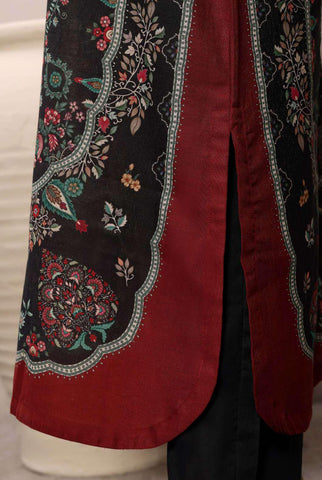 Sadabahar Printed Chamti Cotton | 3 Piece Stitched Kaftan Suit D-11