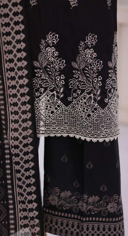 Oriental Printkari by HZ Textiles | Embroidered 3 Piece Unstitched Lawn Suit D-4
