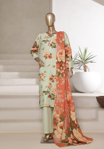 Printed Cambric Lawn Vol-01 By Sadabahar D-01