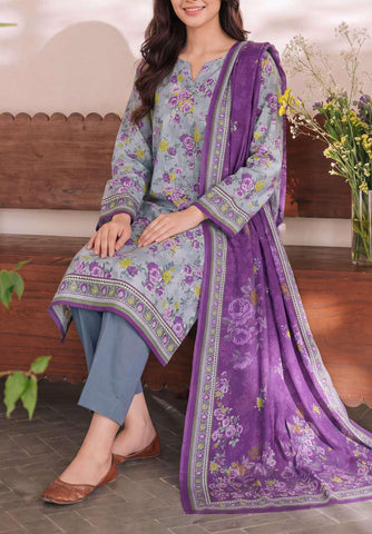 Daman Exclusive by VS Textiles | Printed Cambric 3 Piece Unstitched Suit D-4