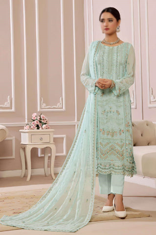Fleur Luxury Embroidery Chiffon Coll25 By Soghat D-06