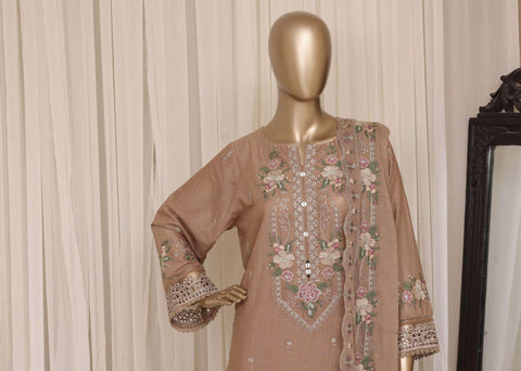 Sadabahar Luxury Embroidered Cotton Stitched 3 Piece Suit D-11