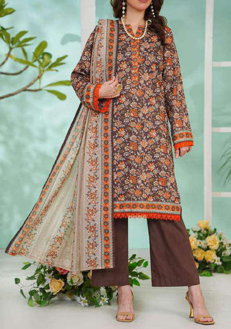 VS DAMAN Exclusive Printed Lawn Unstitched 3 Piece Suit D-15